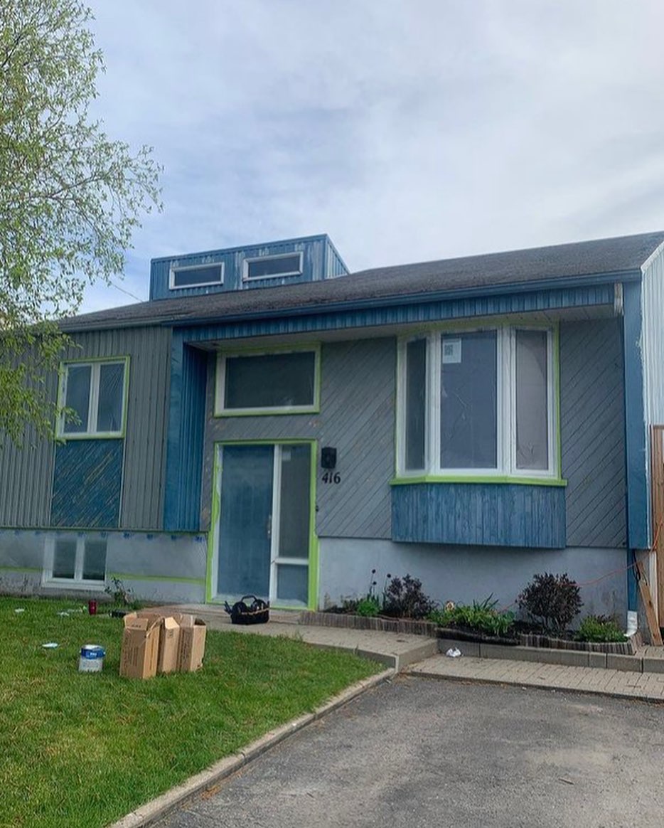 Before painting · Exterior · front view