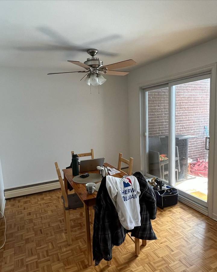 Dining room: beige to bright white